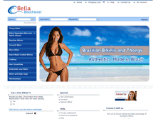 Tablet Screenshot of bellabeachwear.com